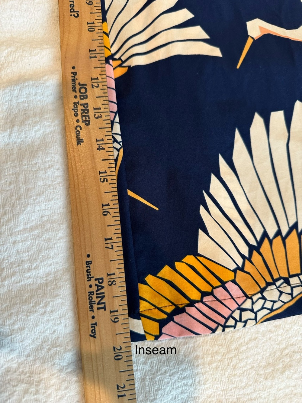 Sleeveless Navy Crane-Print Wide-Leg Jumpsuit - Picture 11 of 13